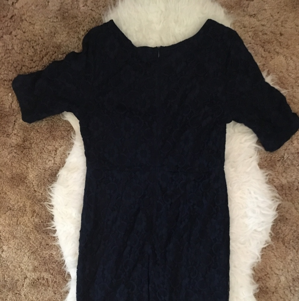 Modest Navy blue pencil dress
